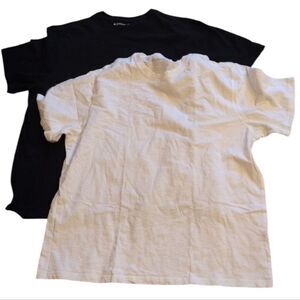 NEW Lot Of 2 American Giant Crew Tee White And Black Made In USA Size XXL